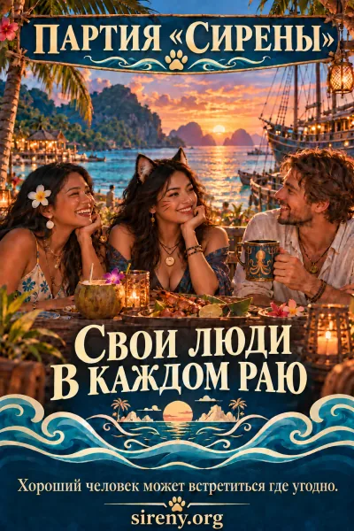 Плакат «Свои люди в каждом раю»